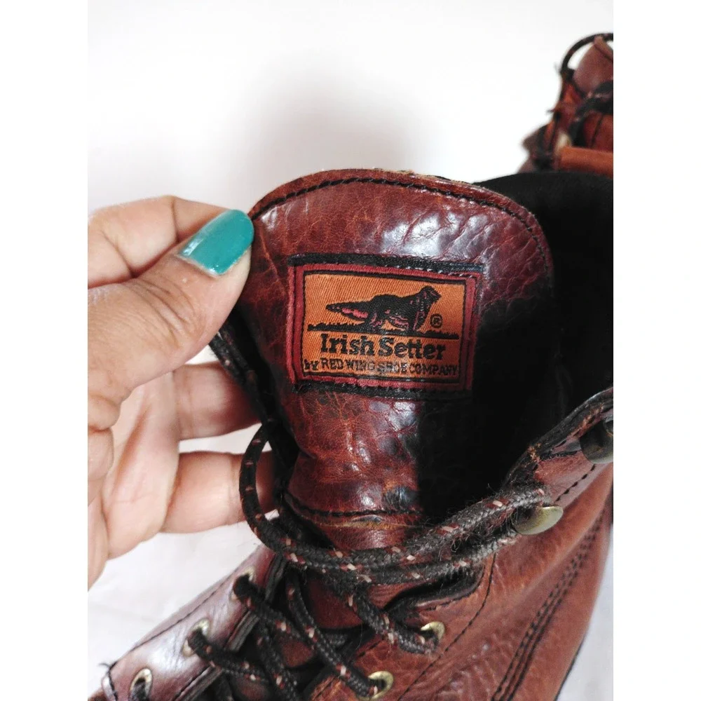 Irish Setter by Red Wing Leather Work Hiking Boots Brown Lace‑Up Soft Toe Men 11